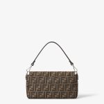 FENDI Baguette® Tobacco brown FF jacquard fabric bag - Image 3